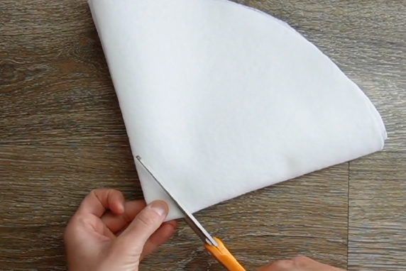 cut out the middle of your tree skirt to fit around tree trunk